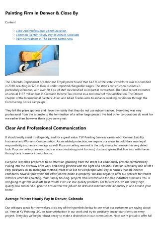 Does Your Commercial Painters Columbia Sc Pass The Test? 7 Things You Can Improv