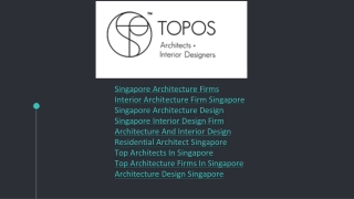 How to find/choose the best architecture firms in Singapore?