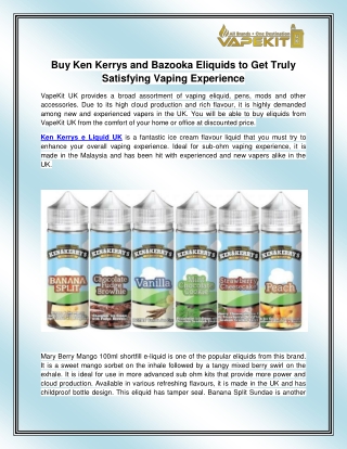 Ken Kerrys e Liquid UK