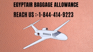 EgyptAir Baggage Fees |1-844-414-9223| Baggage Allowance