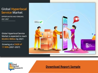 Hyperlocal Services Market Expected to Reach $3,634.3 billion by 2027—Allied Mar