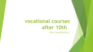 vocational courses after 10th