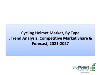 Cycling Helmet Market Analysis, Industry Trends