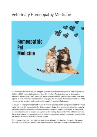 Get Veterinary Homeopathy Medicine | Goel Vet Pharma