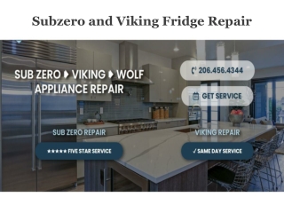 Sub Zero Refrigerator Repair Services - By Professional Service Provider