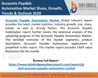 Accounts Payable Automation Market CAGR, Trends, Revenue, Types, Application