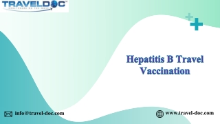 Hepatitis B Travel Vaccination