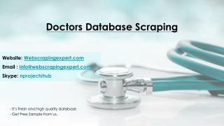 Doctors Database Scraping