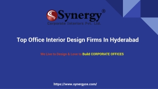 Top Office Interior Design Firms In Hyderabad