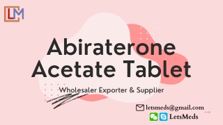 Generic Abiraterone Supplier Wholesale Price In Manila Philippines