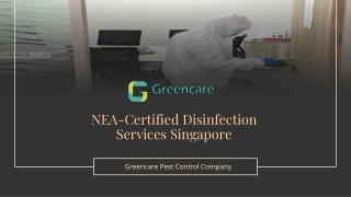 NEA-Certified Disinfection Services Singapore - Greencare