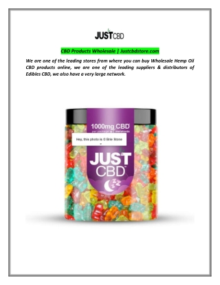 CBD Products Wholesale | Justcbdstore.com