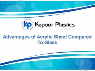 Advantages of Acrylic Sheet Compared To Glass