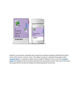 Sorafenib tablet