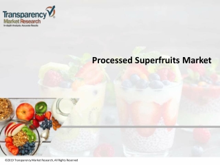 Processed Superfruits Market 