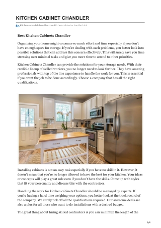 PPT - Kitchen Cabinets Chandler PowerPoint Presentation, free download