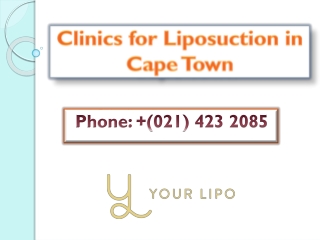 Clinics for Liposuction in Cape Town