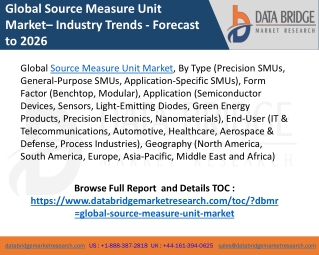 Global Source Measure Unit Market