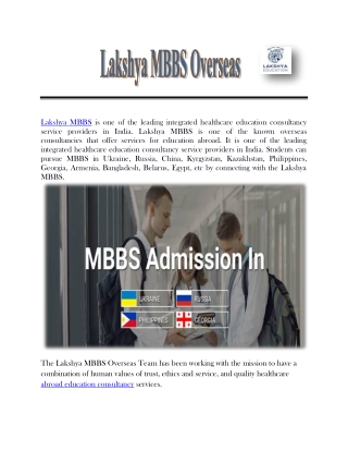 Best MBBS Abroad Consultants in Bhopal