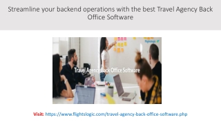 Travel Agency Back Office Software