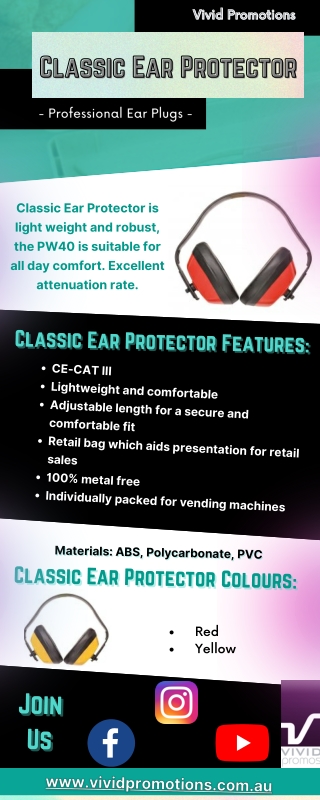 Buy Classic Ear Protector From Vivid Promotions