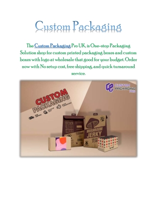 Custom Packaging