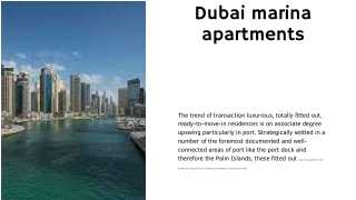 Dubai marina apartments