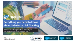 Salesforce link tracking 360SMSAPP