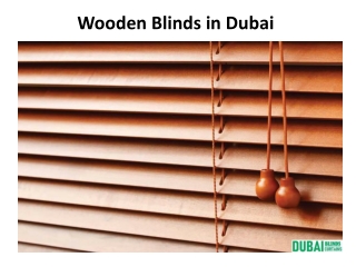 Wooden Blinds Dubai