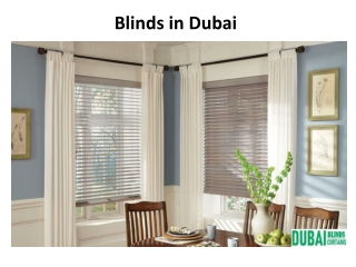 Dubai Blinds