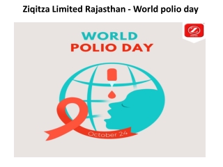 Ziqitza Limited Rajasthan - World polio day