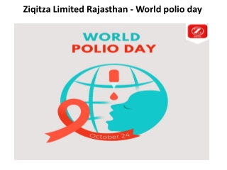 Ziqitza Limited Rajasthan - World polio day