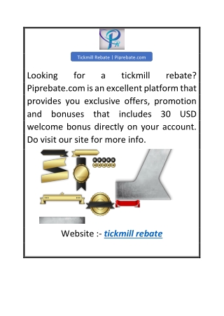 Tickmill Rebate Piprebate.com