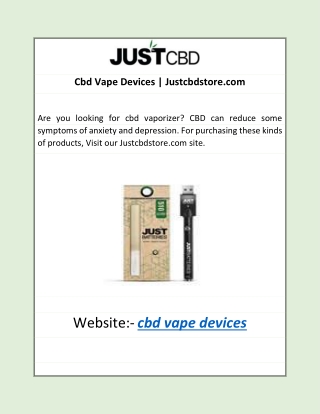 Cbd Vape Devices | Justcbdstore.com