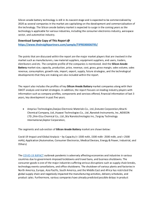Silicon Anode Battery Market