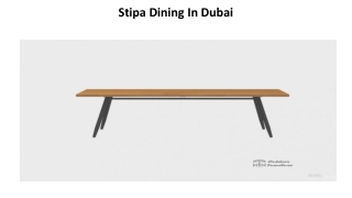 Stipa Dining In Dubai