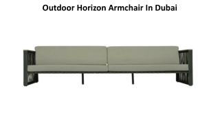 Outdoor Horizon Armchair In Dubai