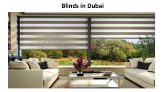 Blinds in Dubai