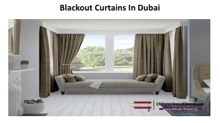 Blackout Curtains In Dubai