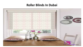 Roller Blinds In Dubai