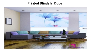 Printed Blinds In Dubai