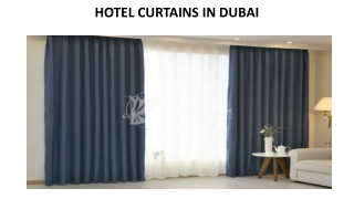 HOTEL CURTAINS IN DUBAI