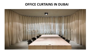 OFFICE CURTAINS IN DUBAI