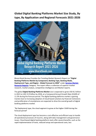 Global Digital Banking Platforms Market Research Report 2021-2026