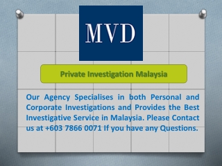 Private Investigation Malaysia