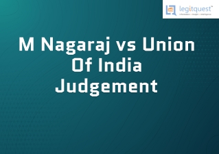 M nagaraj vs union of india