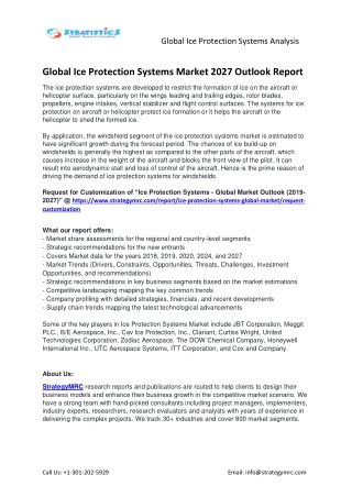 Global Ice Protection Systems Market Forecasts Report Analysis
