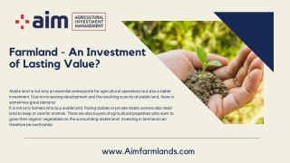 Invest in Agriculture – A Profitable Business Idea