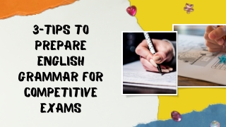 Tips and Ways to Prepare English Grammar for Competitive Exams