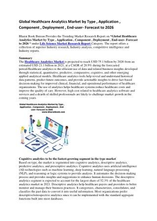 Global Healthcare Analytics Market by Type-converted